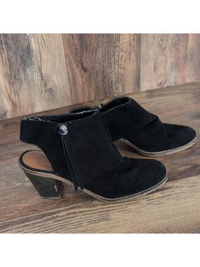 DV by Dolce Vita Black Suede Ankle Boots 11 C177